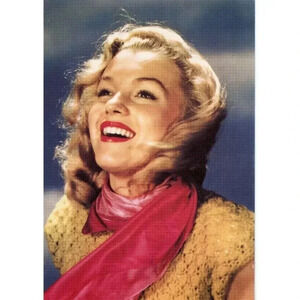 Vintage 1940s Sexy Marilyn Monroe Posing Smiling In Wind Photo #3031